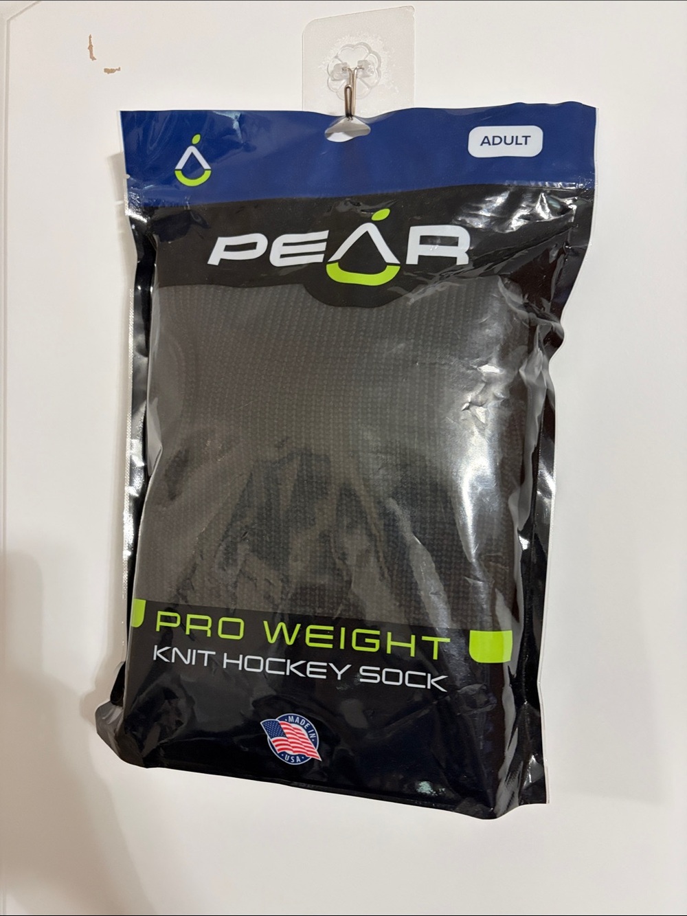 Pro Weight Knit Hockey Socks - Black (Adult)